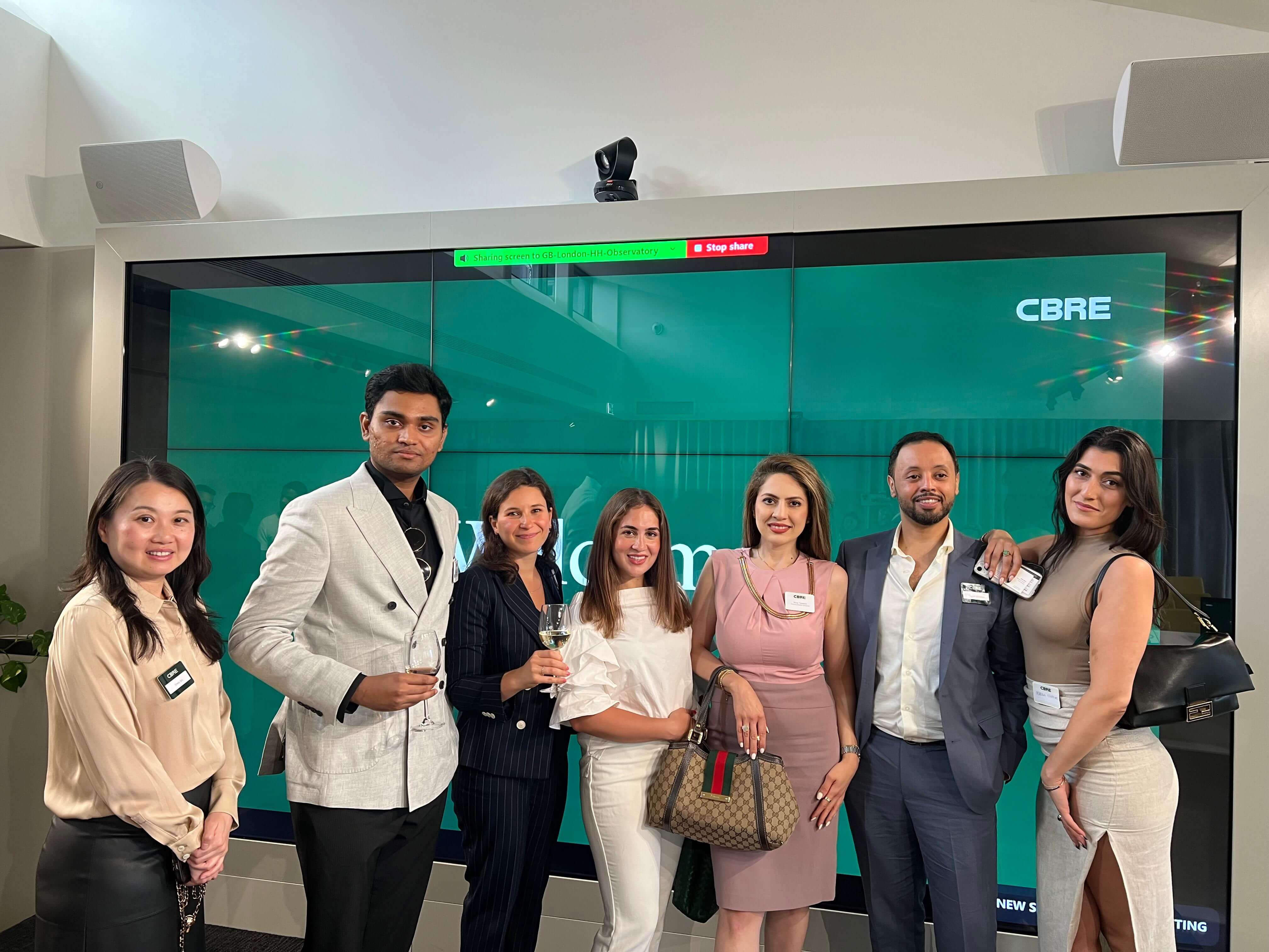 At a CBRE event at the CBRE HQ near Oxford Street, London
