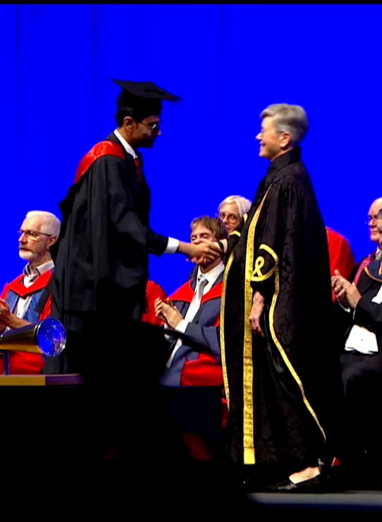 Sameer at University of Sussex graduation, 2024